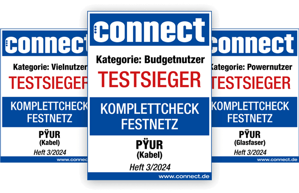 Drei Connect Testsieger Siegel